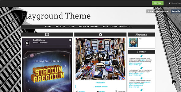 Playground Tumblr Theme