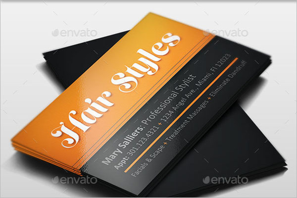 Premium Hair Stylist Business Card Template