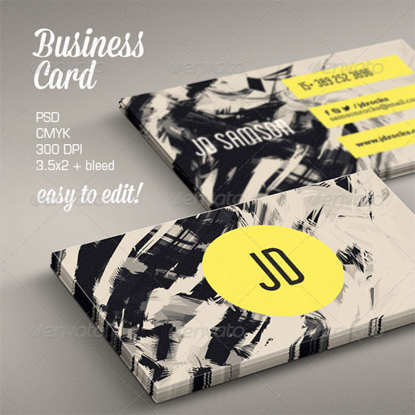 Retro Artistic Business Card