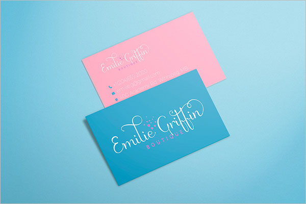 Retro Boutique Business Card Design