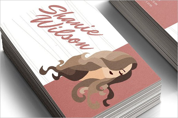 Saloon Visiting Card Design