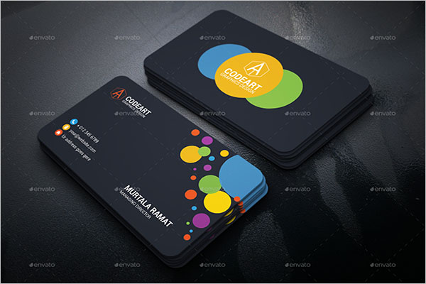 Sample Artistic Business Card
