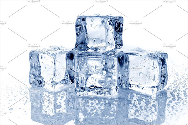 Set Of Ice Cube Background