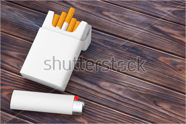 SimpleÂ Cigarette Package Mockup