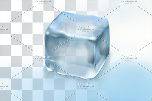 Simple Ice Cube Background
