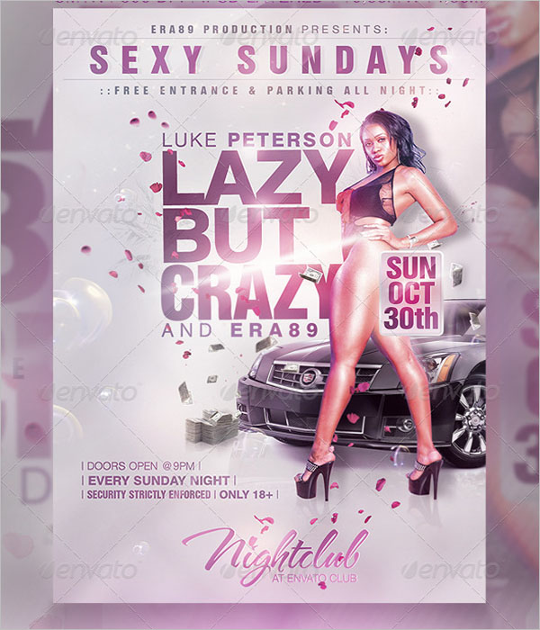 Sunday Nightclub Party Flyer