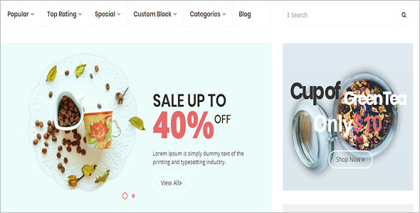TeaShop Multipurpose OpenCart Template