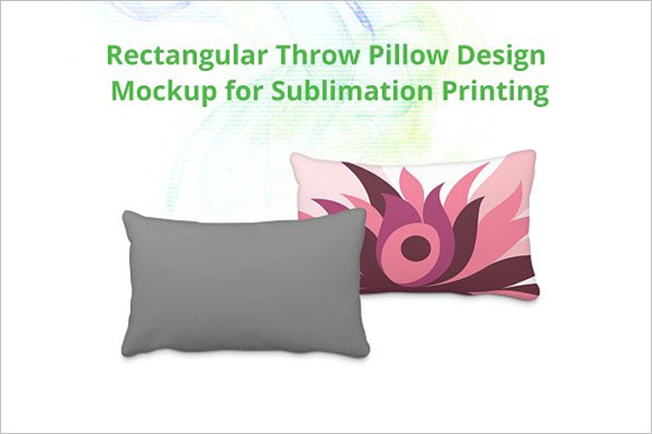 Throw Pillow Cover Mock-up Design