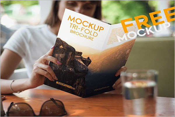 Tri-Fold Mock-up Brochure Template