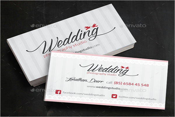 Universal Wedding Business Card Template