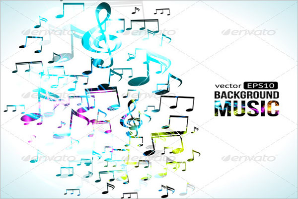 Vector Music Background Design