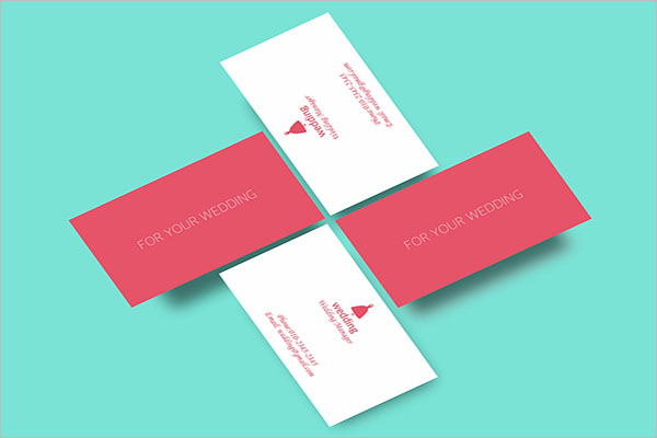 Wedding Business Card Example