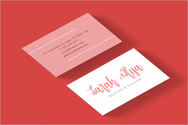 Wedding Business Card Template
