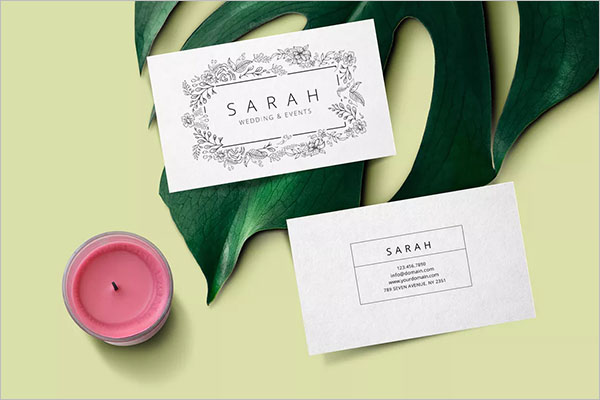 39+ Wedding Business Card Ideas | Free Templates - Creativetemplate