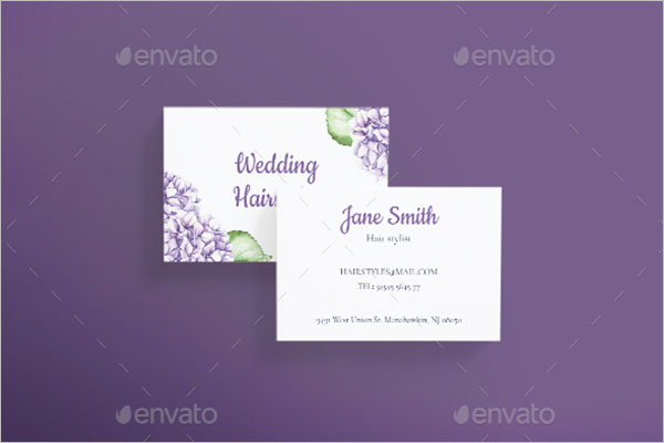 Wedding Hairstyles Business Card