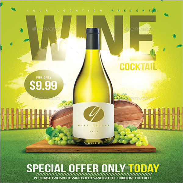 White Wine Cocktail Flyer