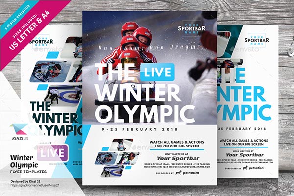 Winter Olympic Flyer Templates