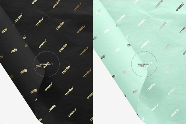 Free Wrapping Tissue Paper Mockup