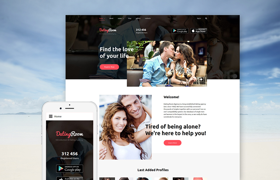 Dating Online Joomla Template 