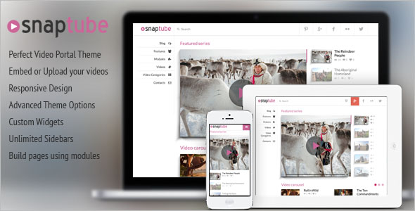 Attractive Video WordPress Theme