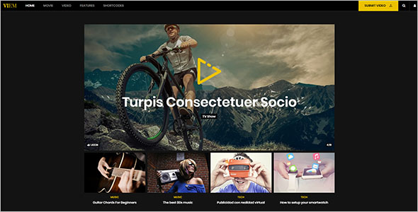 Background Video WordPress Theme