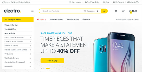 Best Electronics Store Woocommerce Themes
