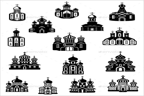 Church Building Icons