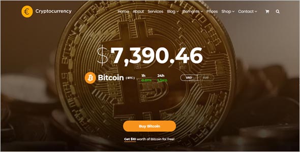 Cryptocurrency Editable Template