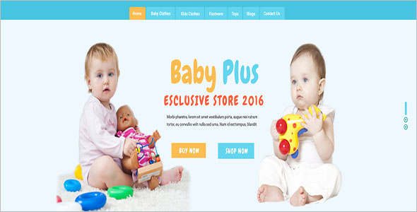 E-Commerce Kid Fashion Store Theme