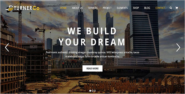 Engineering WordPress HTML Theme
