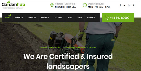 Lawn & Landscaping WordPress Theme