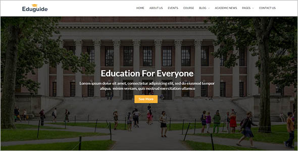 Modern E Learning Html Template