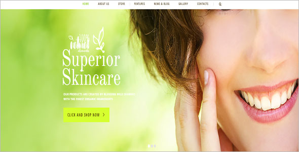 Natural Cosmetics WordPress Theme