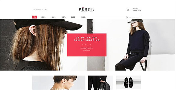 Pencil Shopify Website Theme