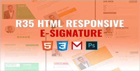 Professional HTML Responsive E-Signature