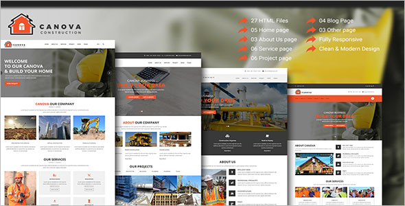 Responsive Construction HTML Theme