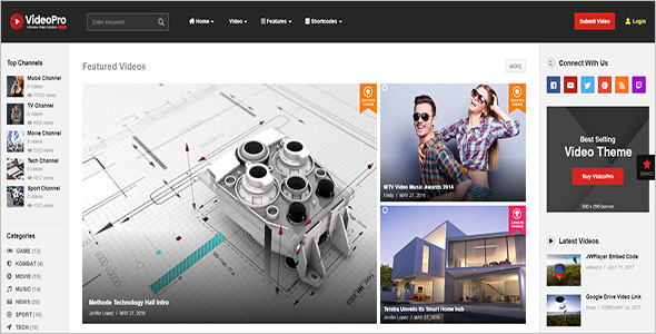 Responsive Video WordPress Theme