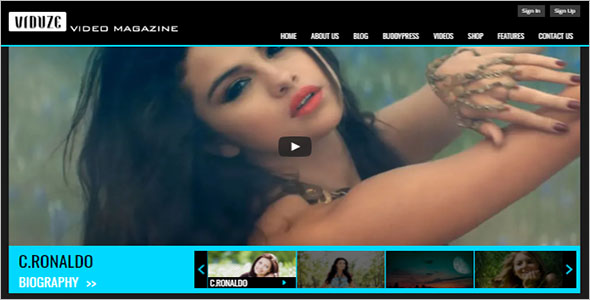 Simple & Beautiful Video Website WordPress Theme