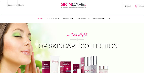 Skin Care Ecommerce Shopify Theme