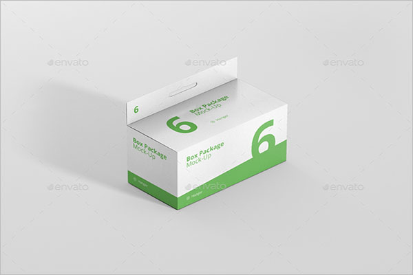Square Long Box MockUp Template