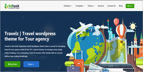 Travel WordPress Tour Agency ThemeÂ 