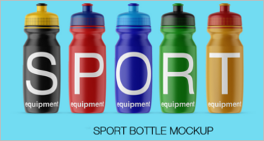 sports bottle mockup