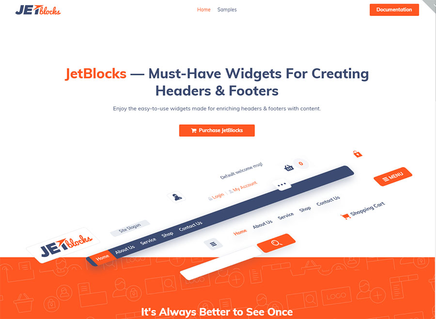Elementor Header & Footer Widgets WordPress Plugin