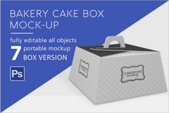 Download 20+ Cake Box Mockup PSD Free | Creativetemplate