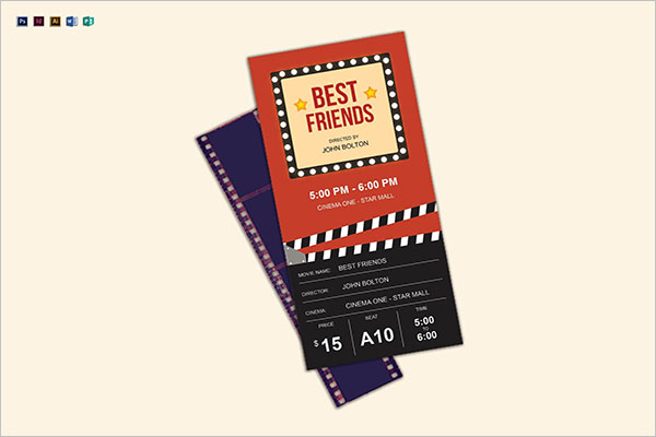 36 printable movie ticket templates free psd pdf excel formats