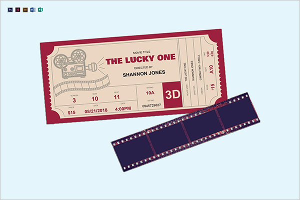 36 printable movie ticket templates free psd pdf excel formats