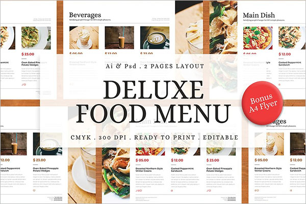 Food Menu Designs