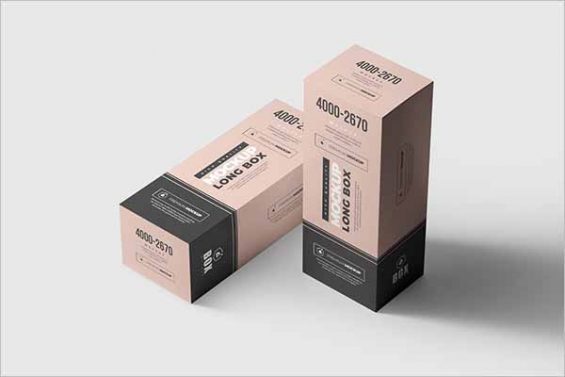 18+ Long Box Mockup Free PSD - Creativetemplate