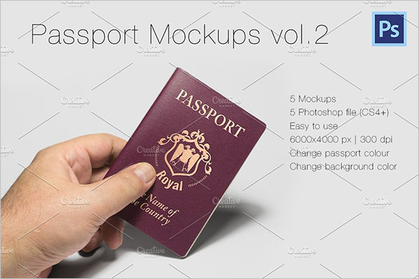 Passport Template Photoshop