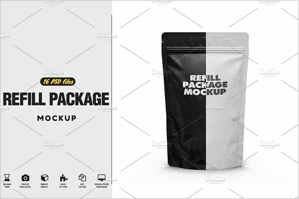 Photoshop Chips Bag Mockup Design
